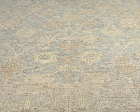 8x10 Gray Chobi Fine Quality Afghan Hand Knotted Wool Area Rug
